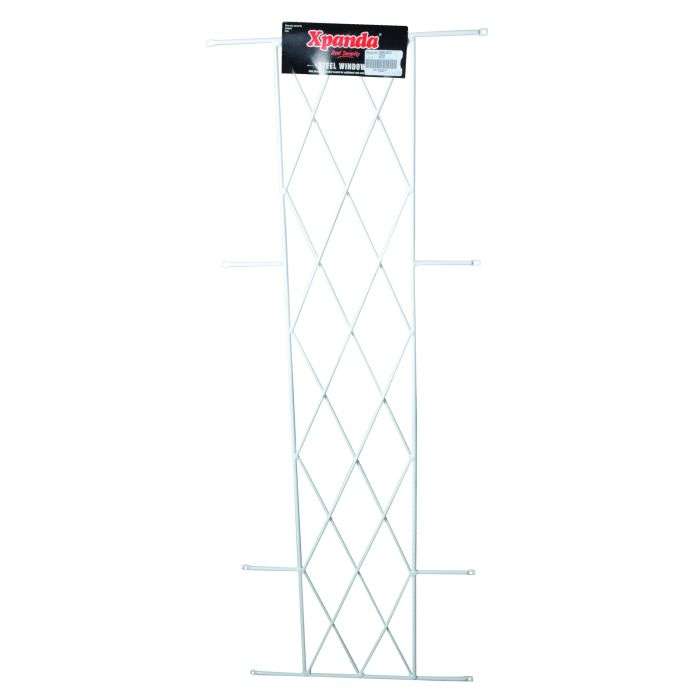 Xpanda White Diamond Design Steel Window Burglar Bar 460 x 1270mm