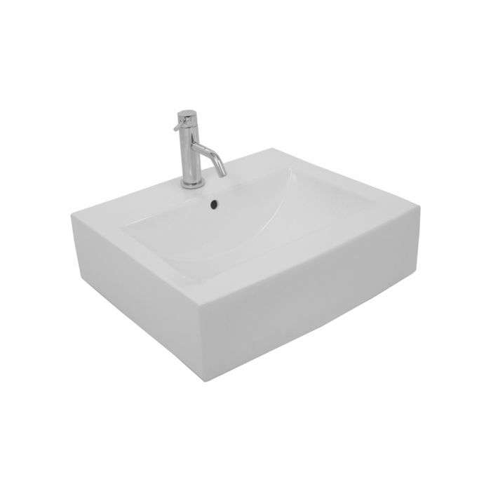 Icon Red White Pamela Free-Standing Basin 560 x 445mm