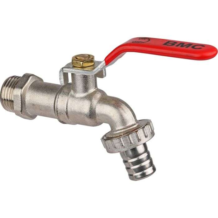 Chrome Plated Ballcock Hose Bibtap 15 x 20mm