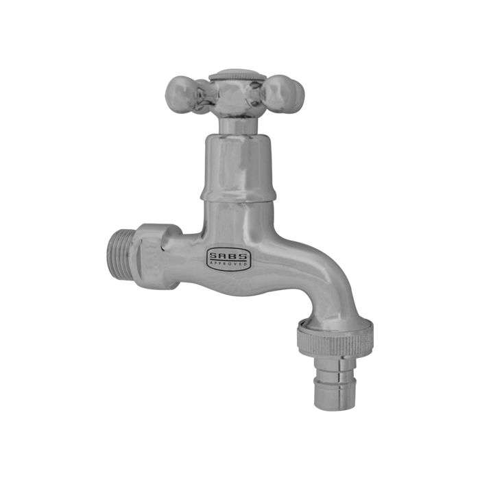 Icon Red Chrome Plated Victory Hose Bibtap 15 x 20mm