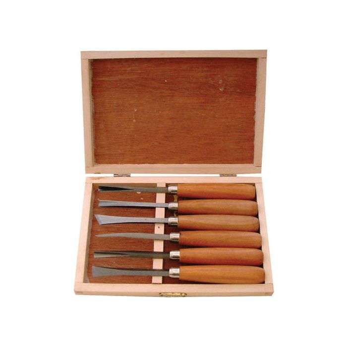 Tork Craft 6 Piece Wood Carving Chisel Set