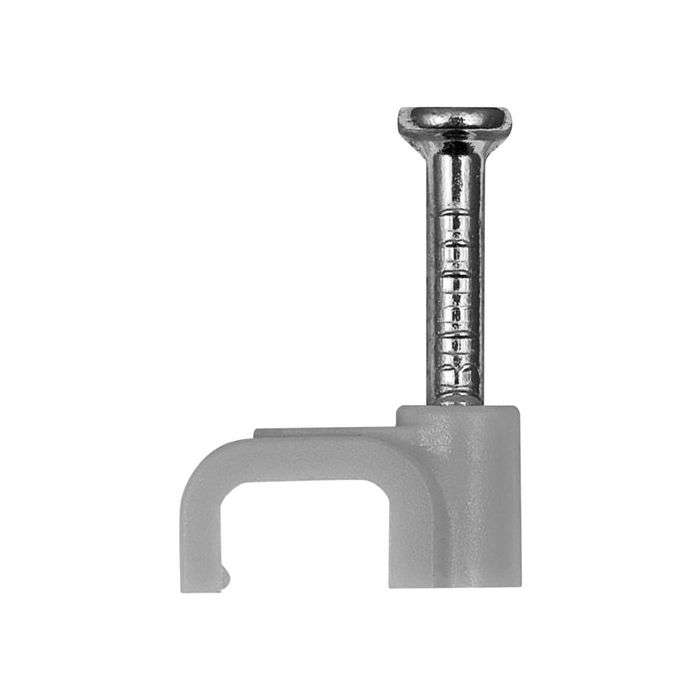 Flat Cable Clips 5mm - 100 Pack