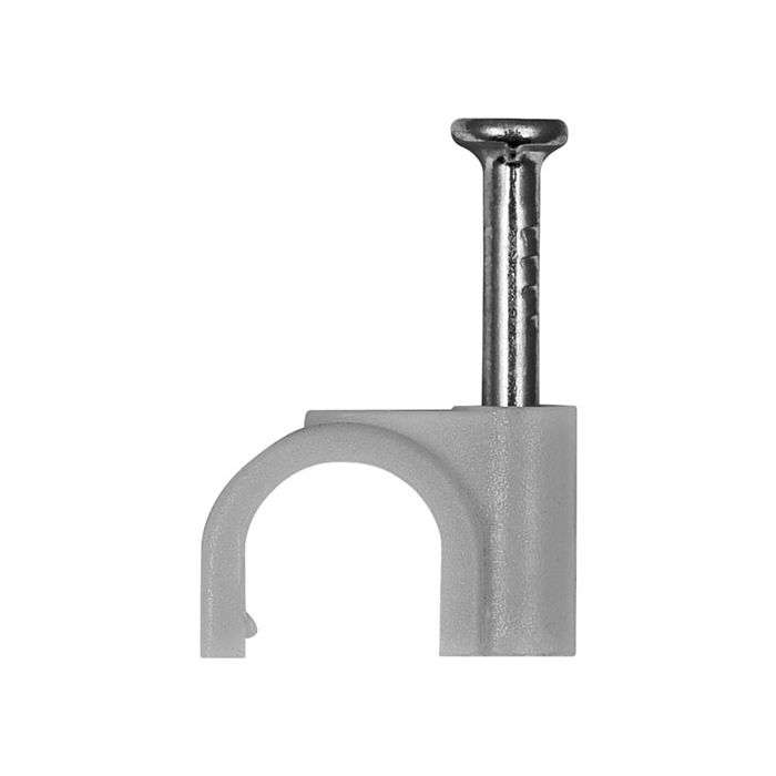 Round Cable Clips 6mm - 100 Pack