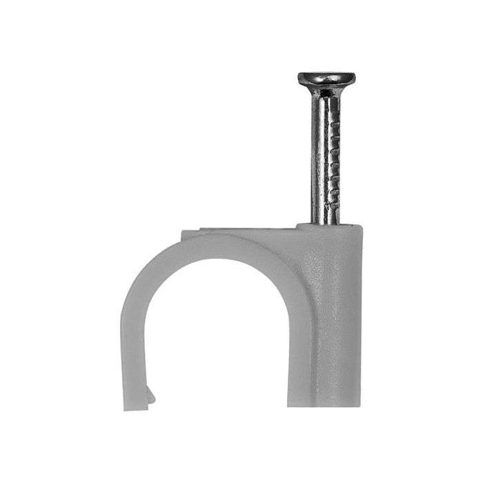 Round Cable Clips 10mm - 100 Pack
