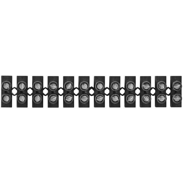 Black 12-Way Connector Strip 3A