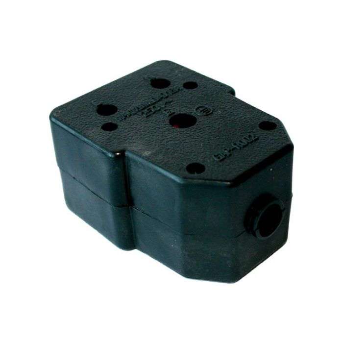 Black Rubber Double Janus Coupler