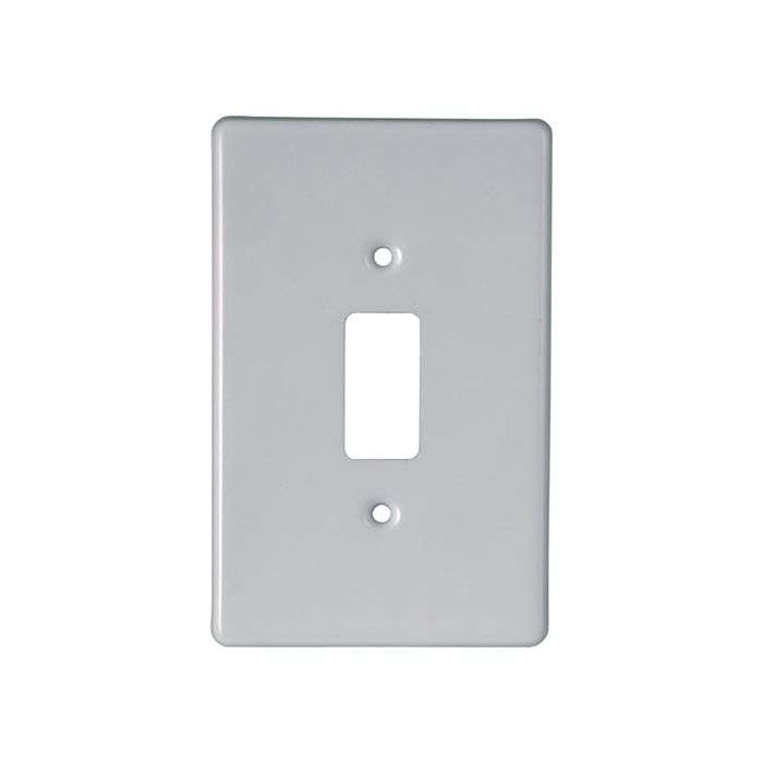 Crabtree Classic White 1-Lever Light Switch Cover Plate 2x4