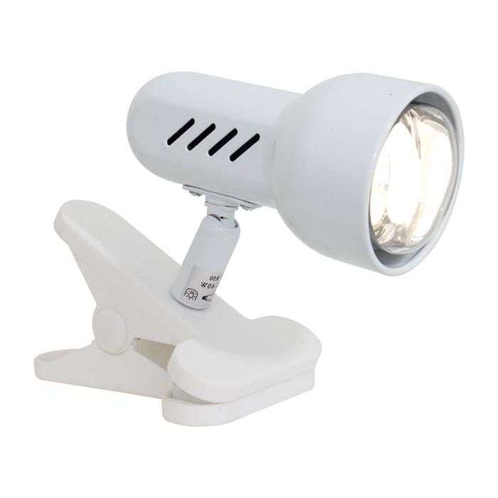 Eurolux White Mini Turbo Clip-On Spotlight