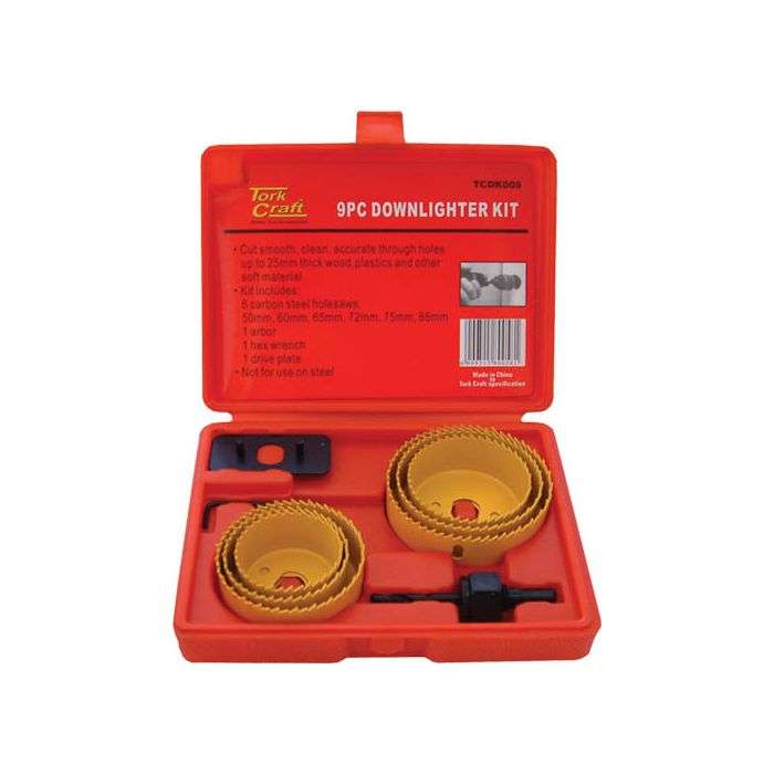 Tork Craft 9 Piece Downlight Installers Kit
