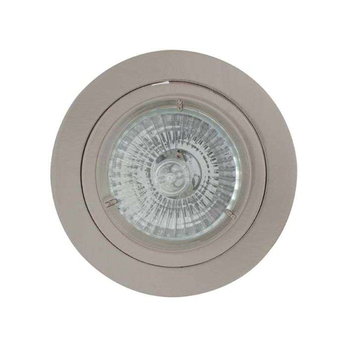 Eurolux Satin Chrome Straight Twist Downlight 80mm