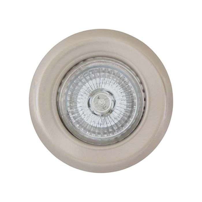 Eurolux Satin Chrome Straight Downlight 80mm