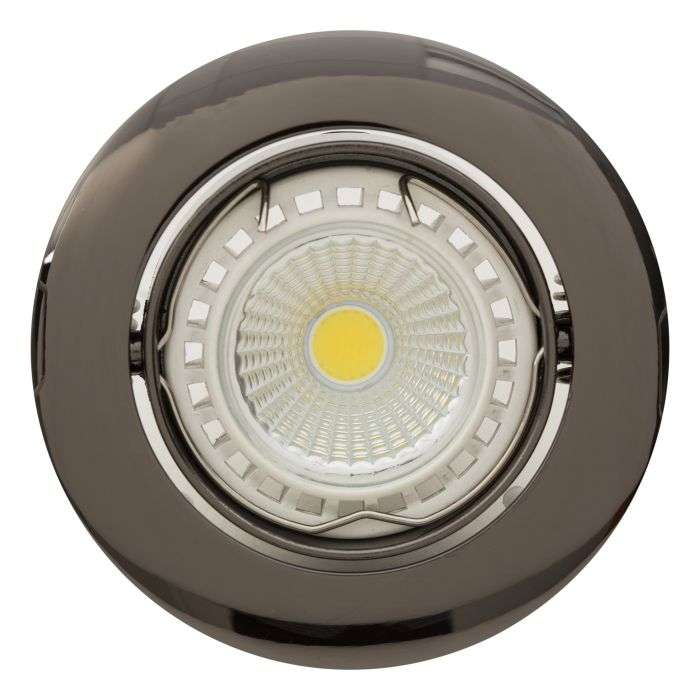 Eurolux Gun Metal Aluminium Tilt Curved Rim Downlight