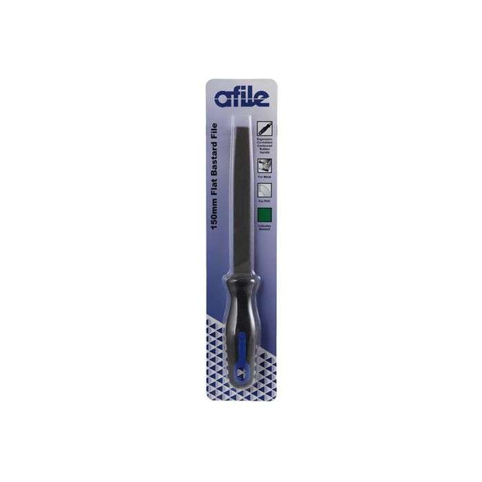 Afile Flat Bastard File With Handle 150mm