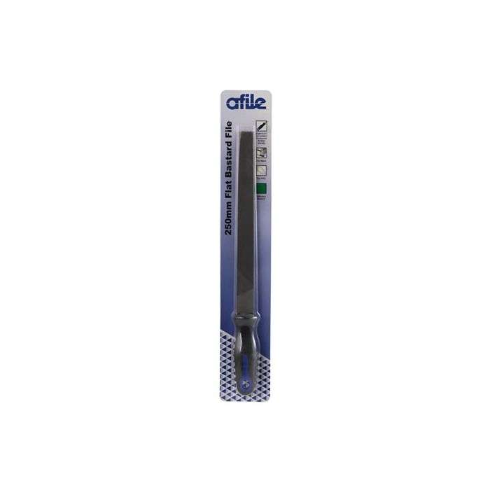 Afile Flat Bastard File With Handle 250mm