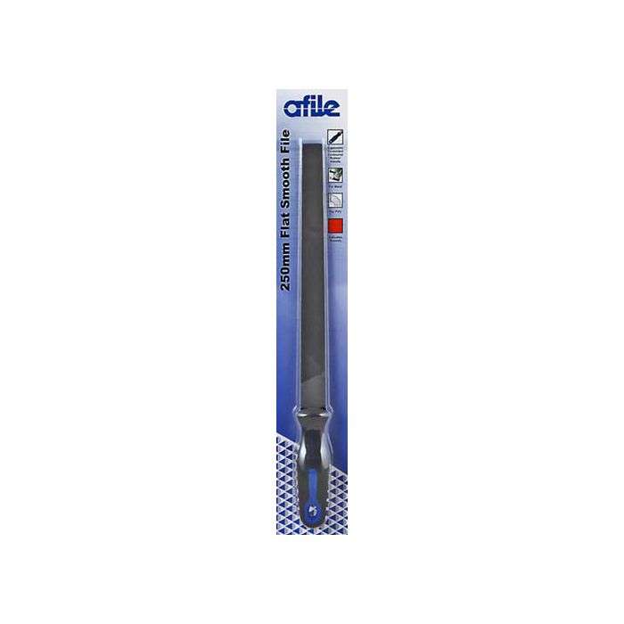 Afile Flat Smooth File With Handle 250mm