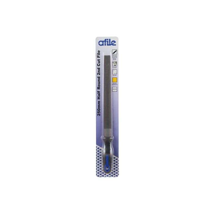 Afile Half Round 2de Cut File With Handle 250mm