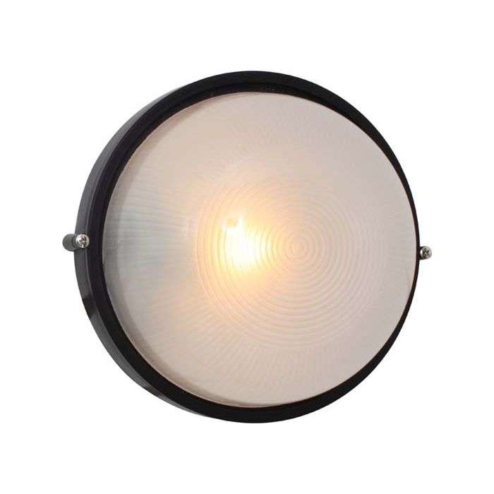 Eurolux Black Large Round Bulkhead Fitting