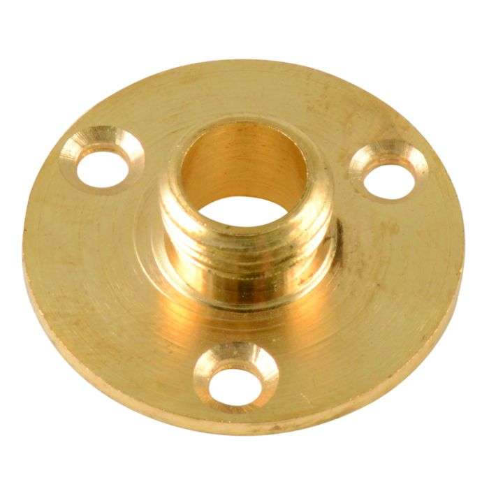 Brass Threaded Flange Lamp Holder 10mm
