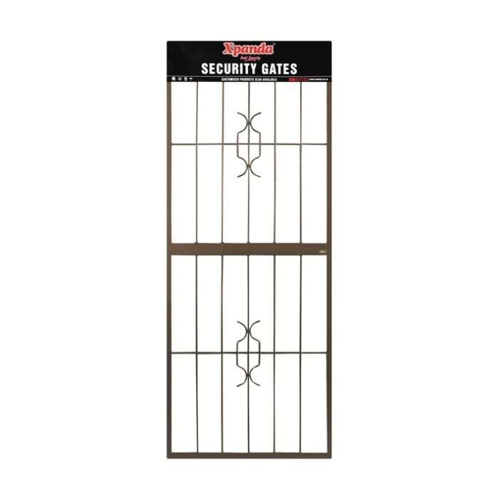Xpanda Bronze Homestyle Security Gate With 7-Lever Lock 770 x