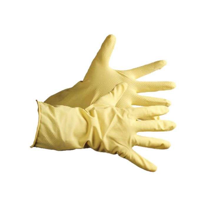 Rubber Household Flock Gloves Size 9