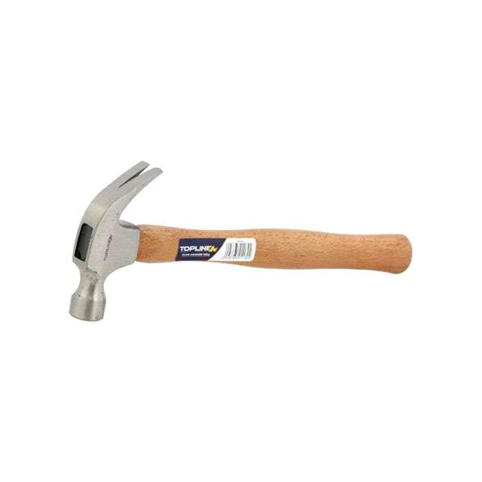Topline DIY Wooden Handle Claw Hammer 500g