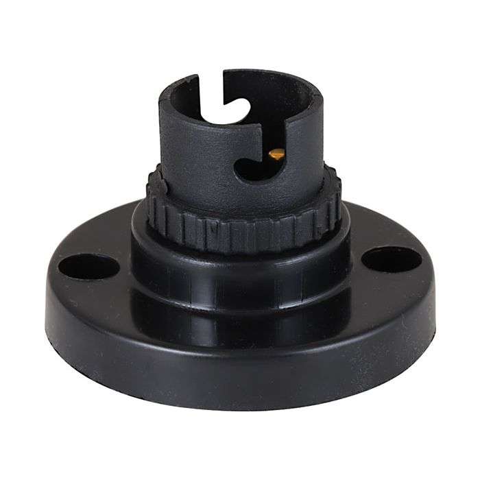 Black Nylon Batten Lamp Holder