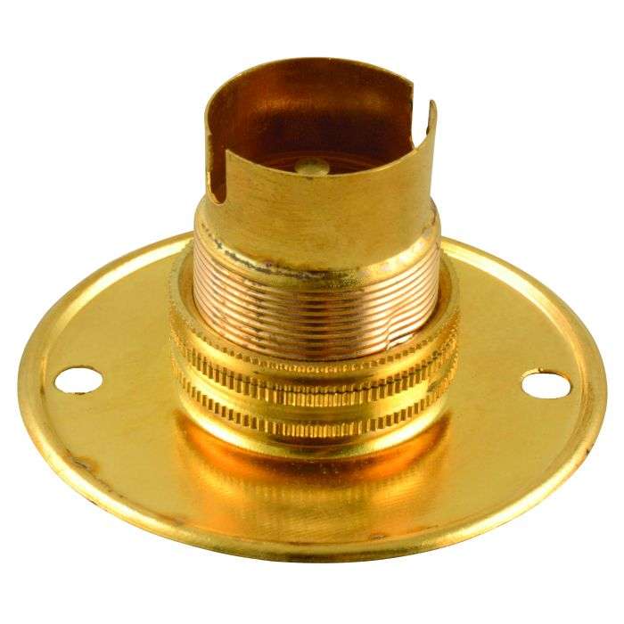 Eurolux Brass Lamp Holder B22 Batten 63mm