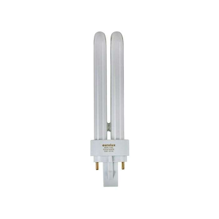 Eurolux 13W Cool White G24D-1 2Pin PL13 CFL Lamp