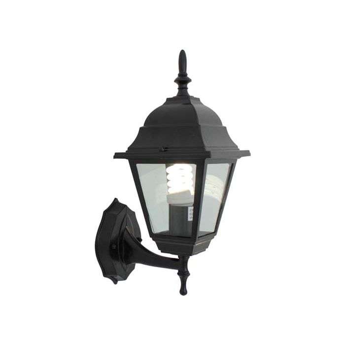 Eurolux Black 4 Panel Up Facing Lantern