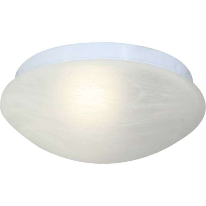 Eurolux Round Alabaster Bathroom Ceiling Light 220mm