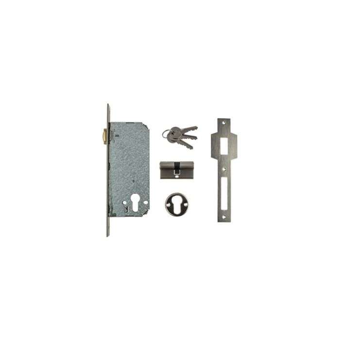 L&B Chrome Plated Roller Bolt & Deadlock 50mm
