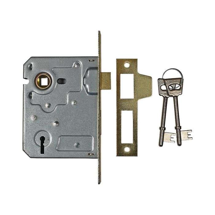 ChamberValue Brass Plated 4 Lever Sashlock