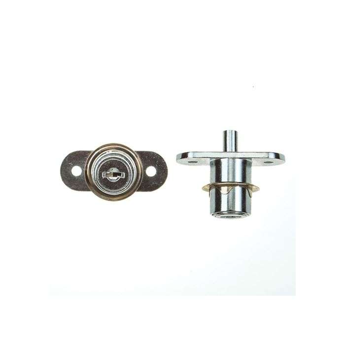 L&B Chrome Plated Cabinet Push Lock
