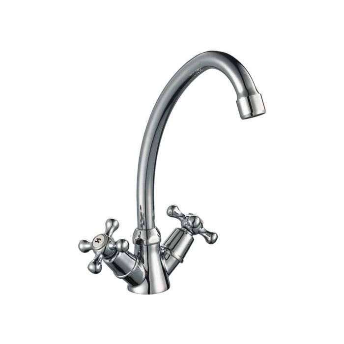 Icon Red Chrome Plated Victory Deck Type Sink Mixer