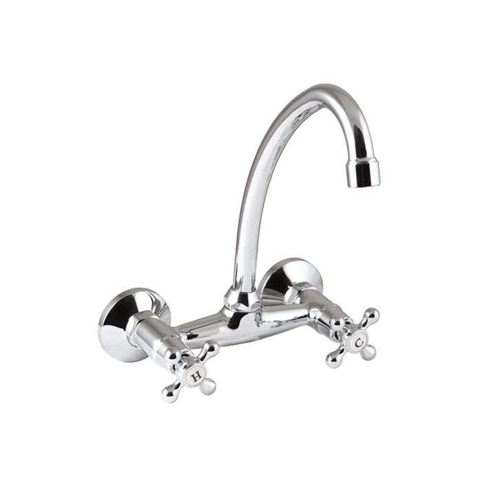 Icon Red Chrome Plated Victory Sink Mixer V5