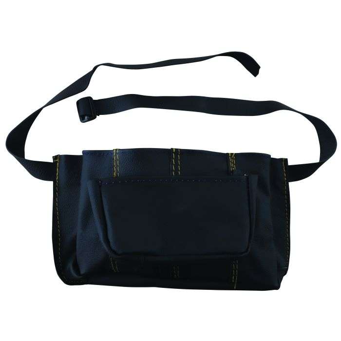 Leather Double Pouch Nail Bag