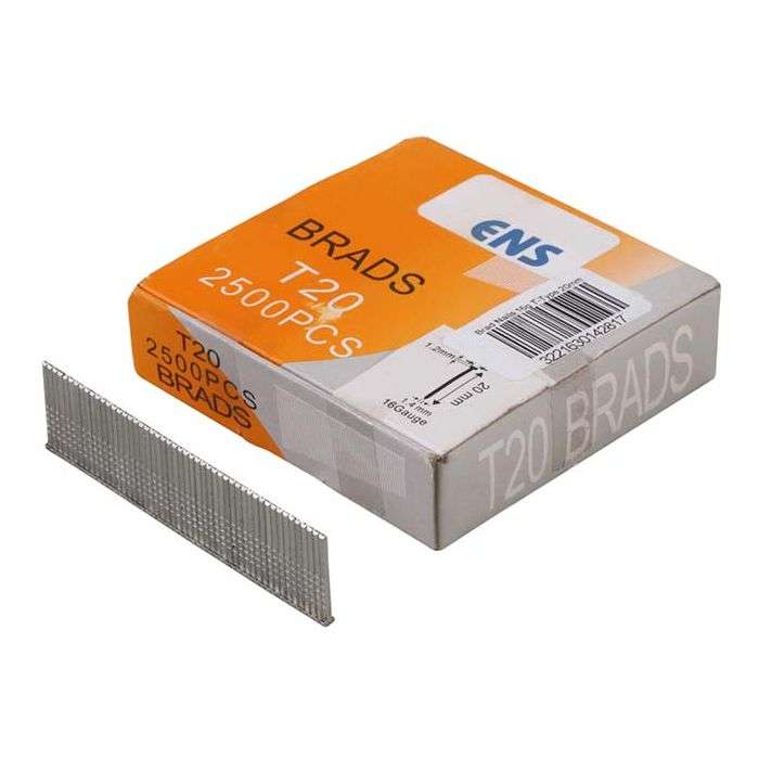 Enserco 16 Gauge Brad Nails T-20mm - 2500 Pack