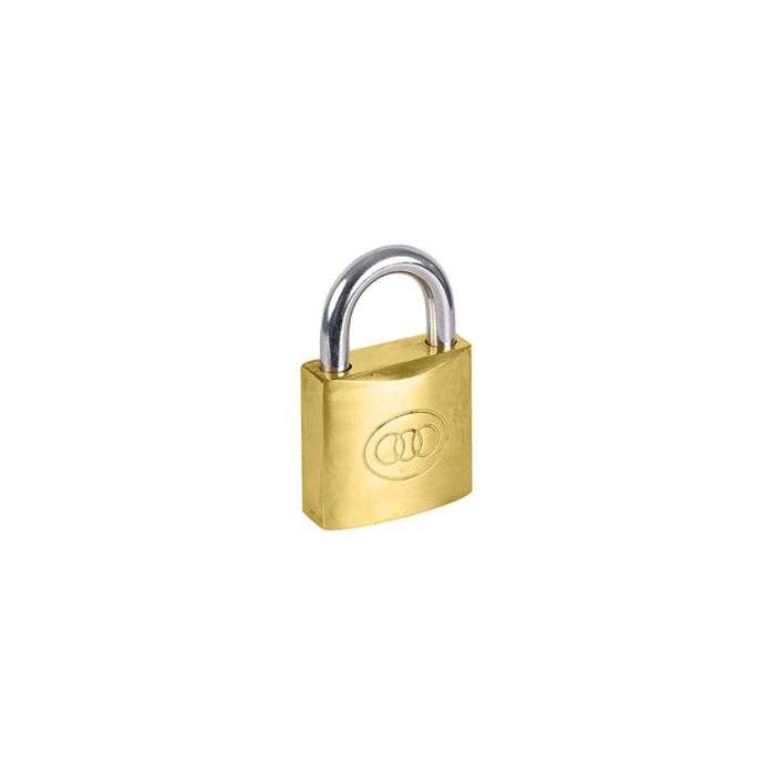 Tri-Circle Brass Padlock 20mm