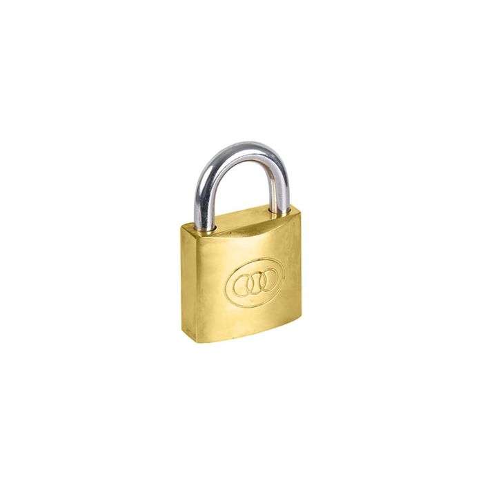 Tri-Circle Brass Padlock 25mm