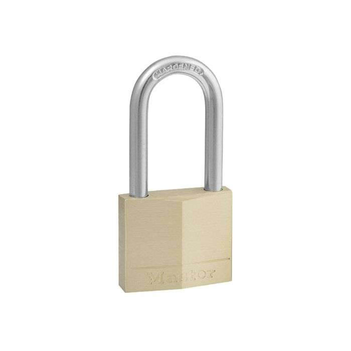 Master Lock Brass Long Shackle Padlock 38mm