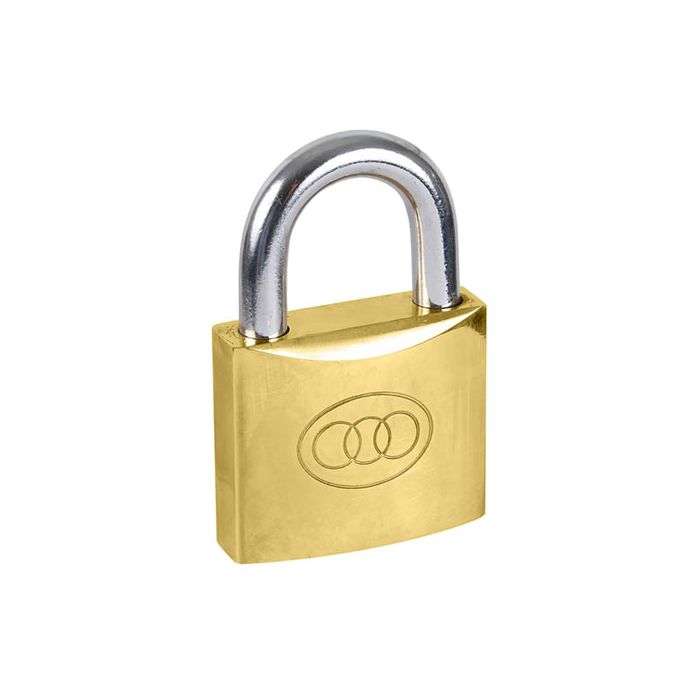 Tri-Circle Brass Padlock 50mm
