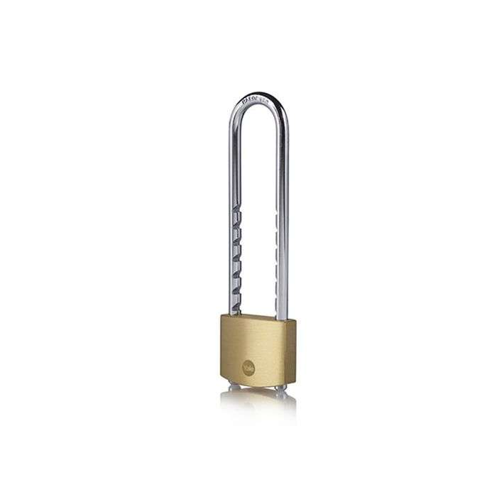 Yale Brass Ratchet Shackle Padlock 50mm