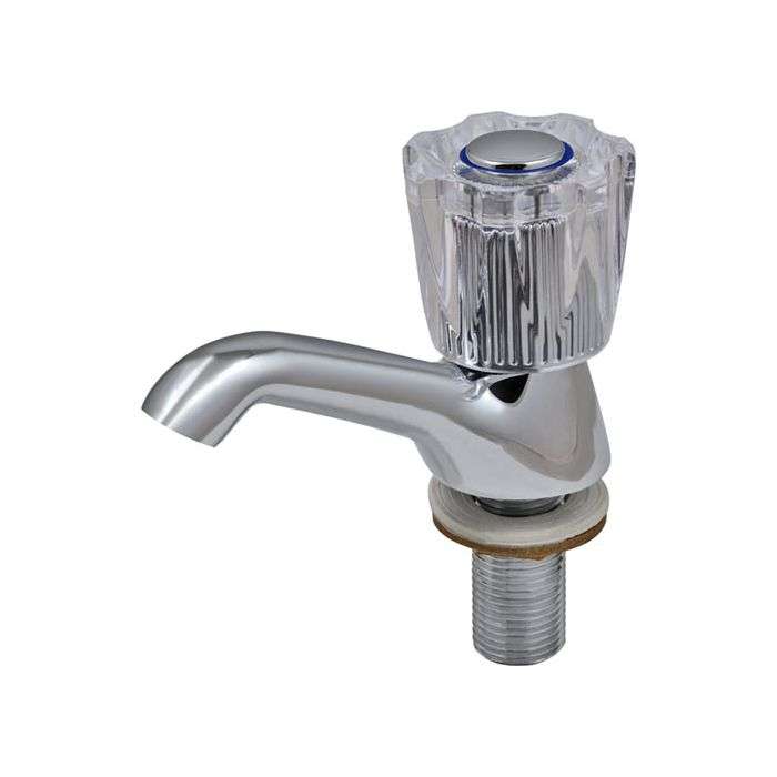 Icon Red Chrome Plated Aries Pillar Tap 15mm