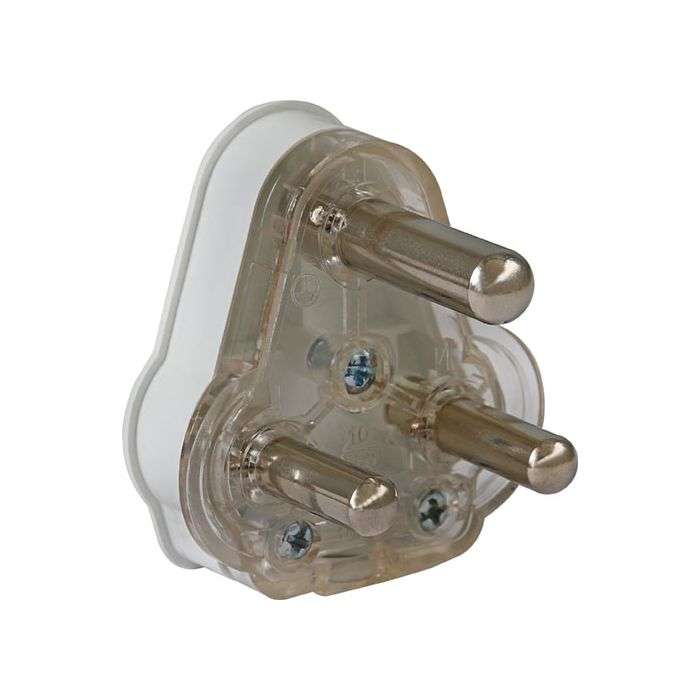 Kosmolink White 3-Pin Plugtop 16A