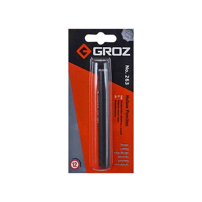 Groz Leather/Plastic Punch 8mm