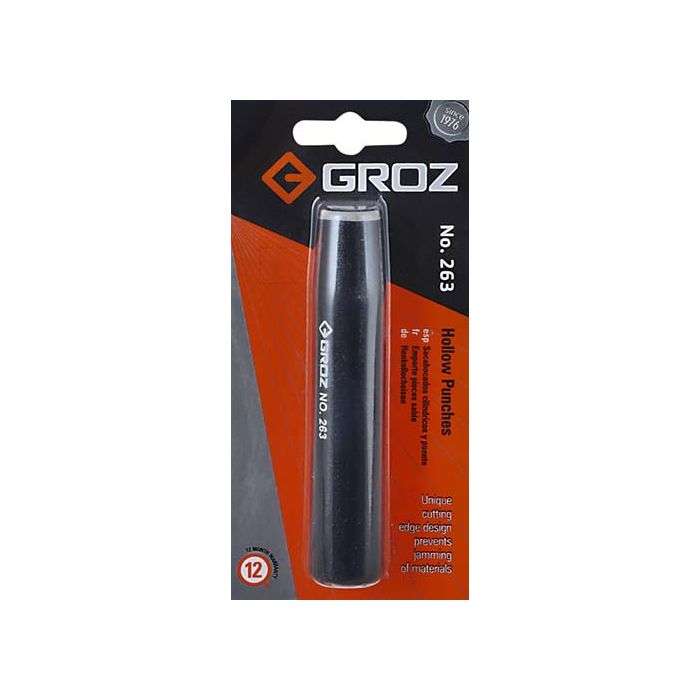Groz Hollow Belt Punch 16mm