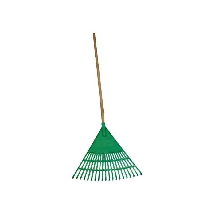 Academy Brushware Wooden Handle Plastic Fan Rake