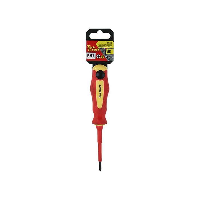 Tork Craft Insulated No.1 Phillips Screwdriver 80mm