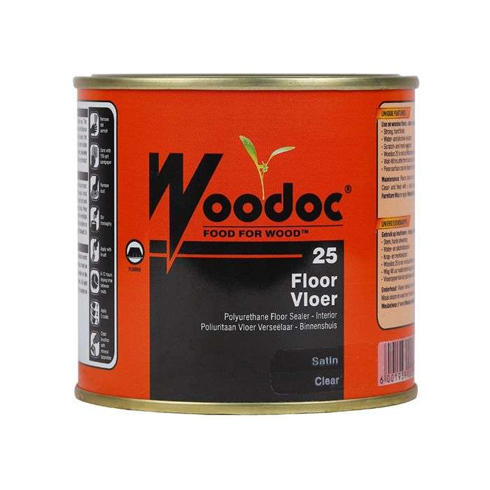 Woodoc 25 Interior Polyurethane Floor Sealer Satin 500ml