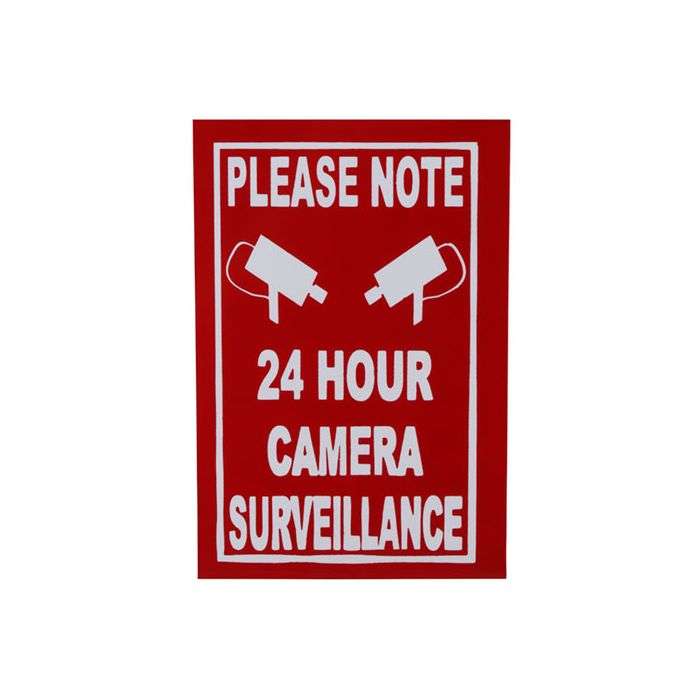 Please Note 24 Hour Camera Surveillance Sign 148 x 105mm